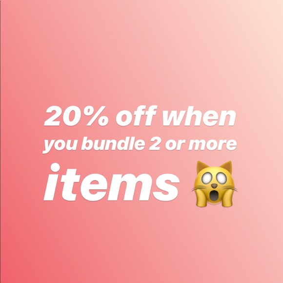 20% off when you bundle 2 or more items